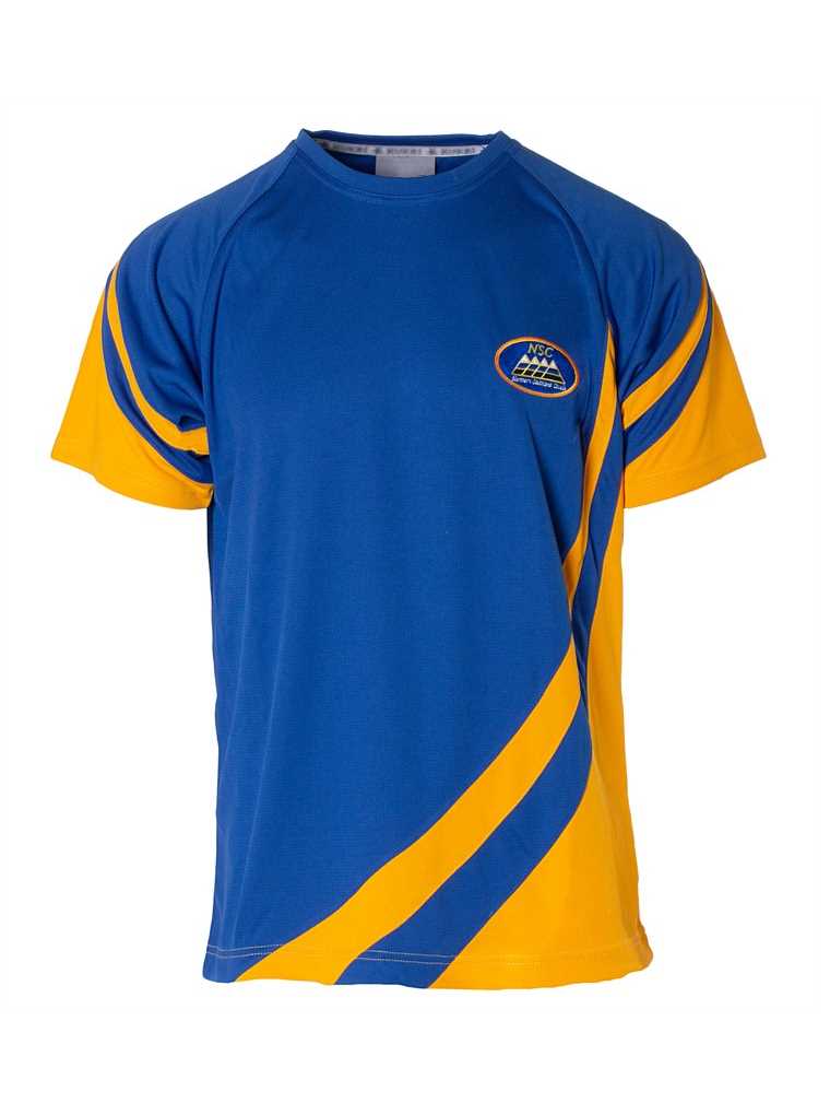 Northern Southland College PE Tee Royal/Gold